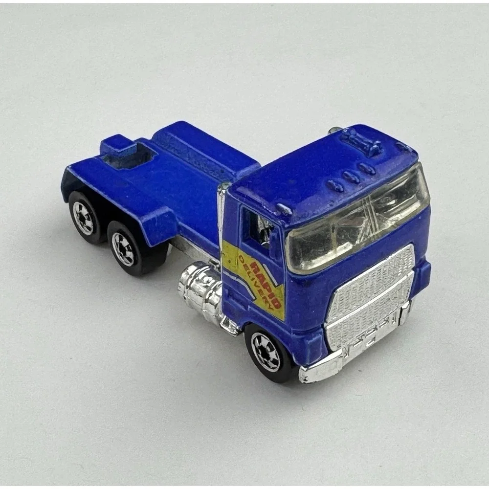 Hot Wheels Rapid Delivery Blue Semi Truck Cab 1981 Mattel Malaysia Vintage‎